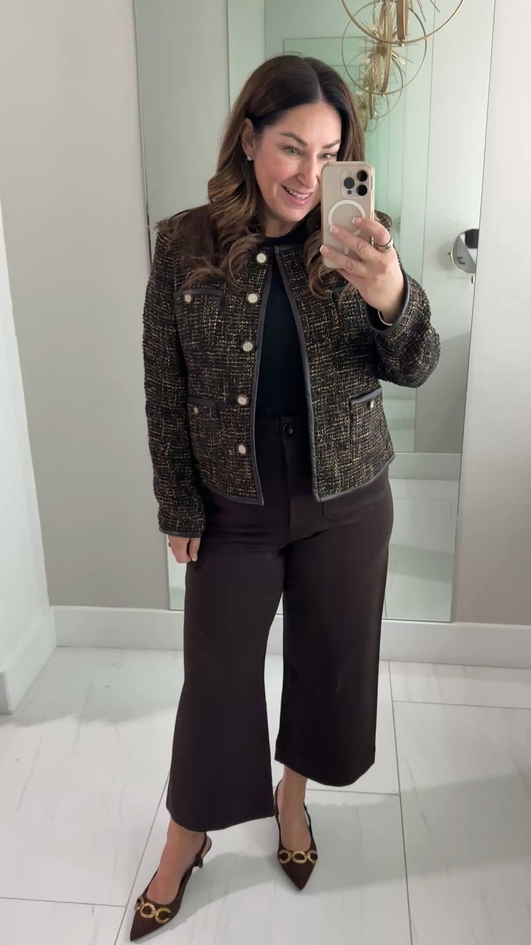 Work conference outfit for #ltkcon it’s comfy yet professional

Wearing 14R in pants 12 in jacket, xl
In bodysuit 

#LTKOver40 #LTKSeasonal #LTKWorkwear