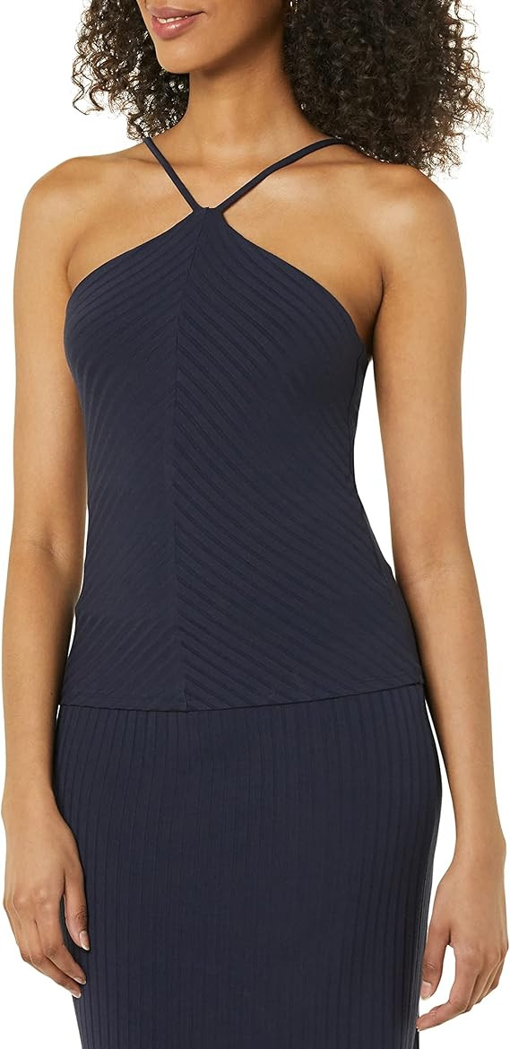 Daily Ritual Women's Wide Rib Cropped T-Strap Cami Top | Amazon (US)