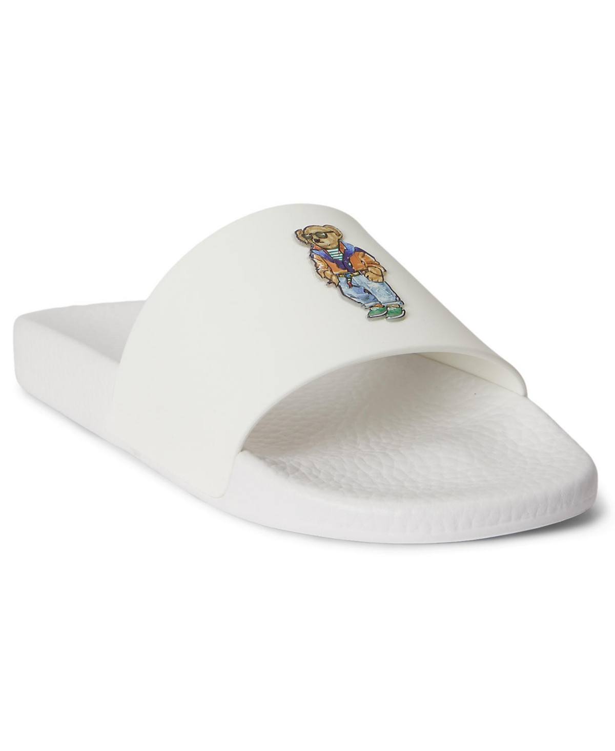 Polo Ralph Lauren Men's Open Toe Slip-On Slides - White Beach Shop Bear | Macy's