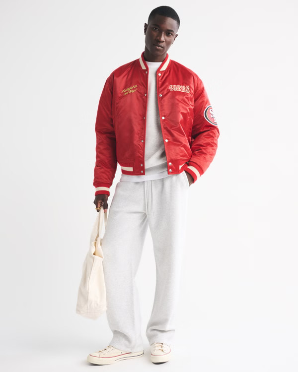 San Francisco 49ers Varsity Bomber Jacket | Abercrombie & Fitch (US)