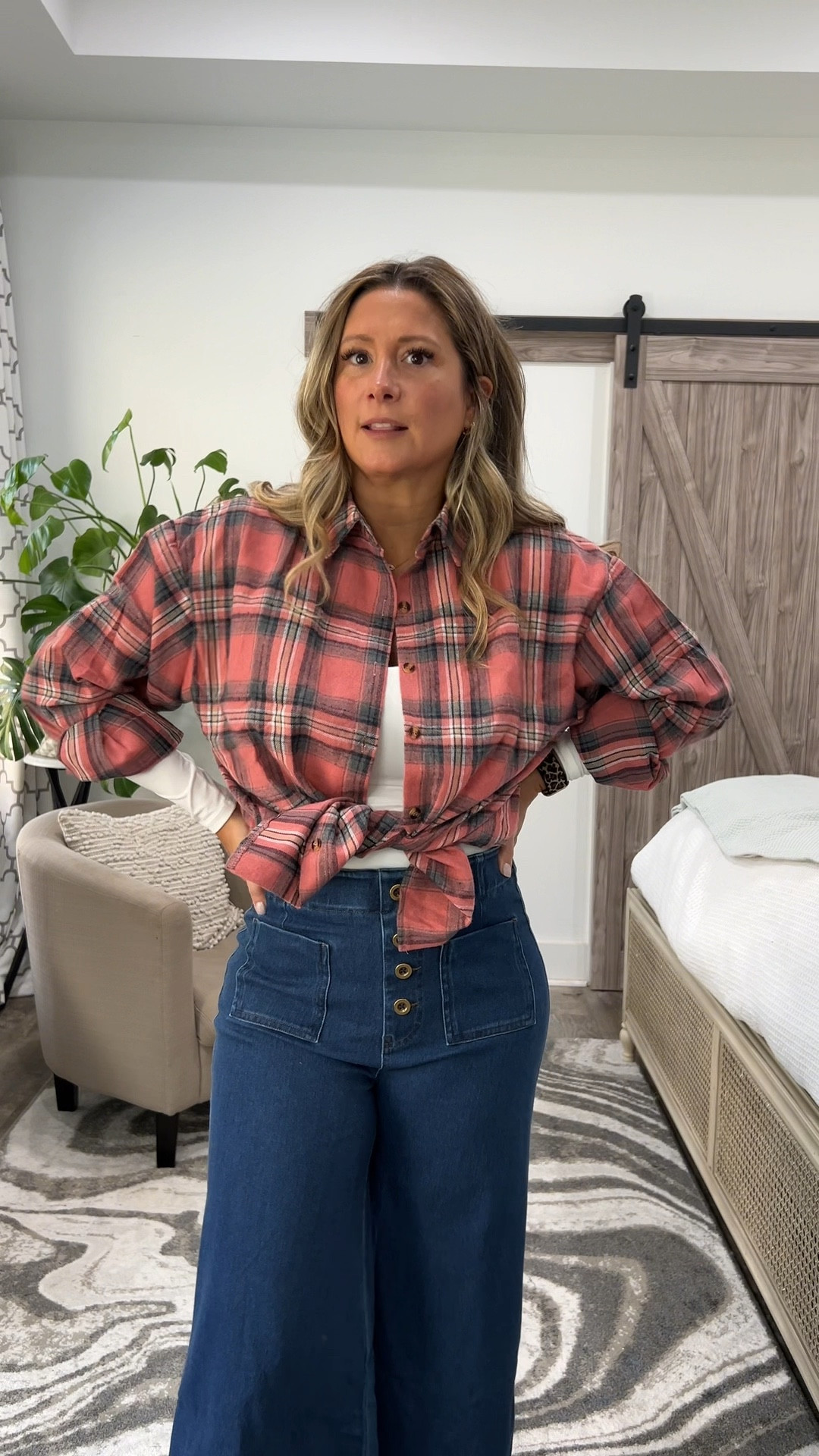 Experimenting with this pink plaid flannel and I actually like how the look turned out! I used this white undershirt and basic denim jeans which resulted in a casual Southern vibe. Wearing size medium for everything! cowboy fit, street wear, ootd, everyday fashion

#LTKStyleTip #LTKSeasonal #LTKootd