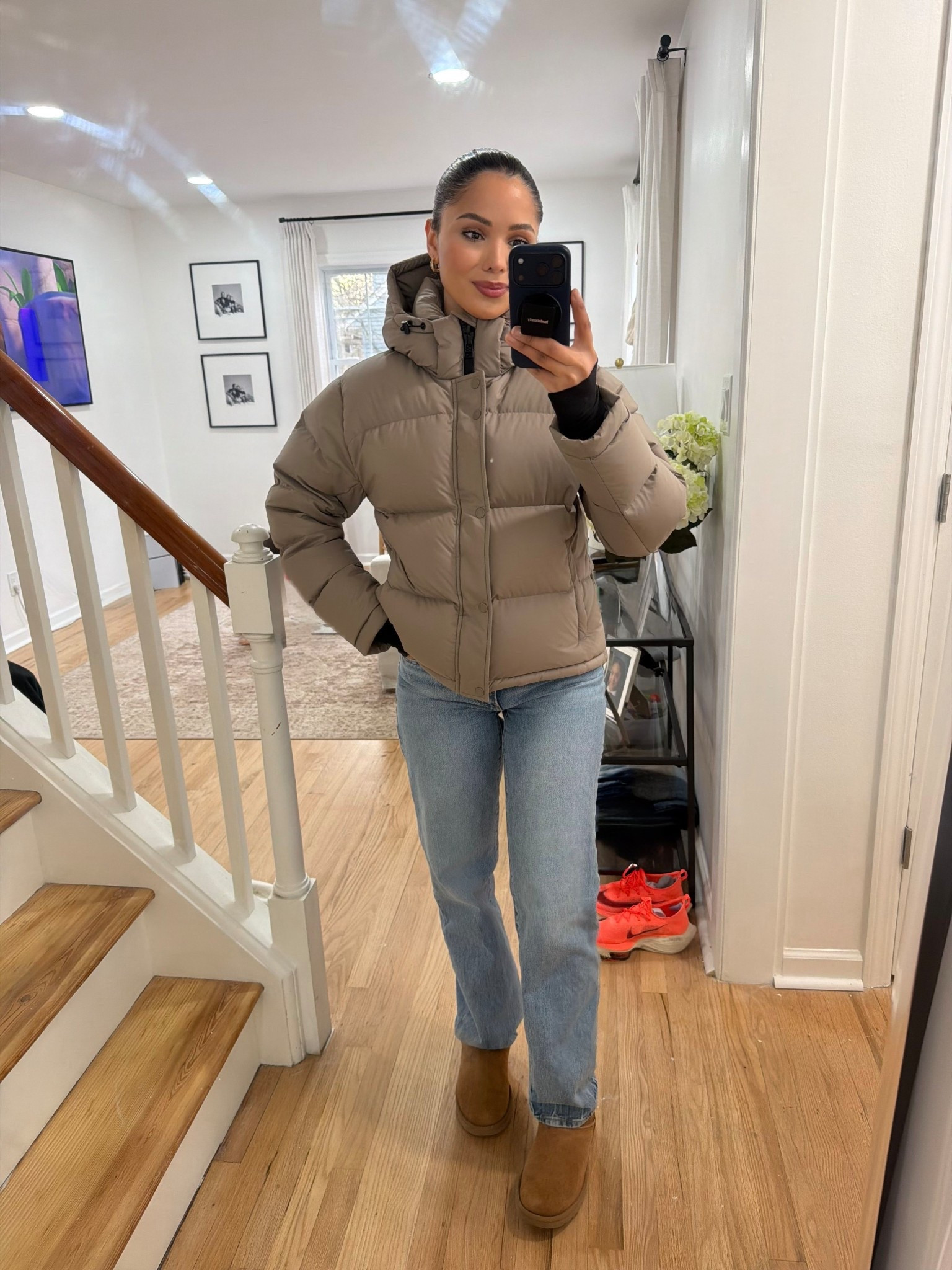 Wearing medium in the aritzia puffer coat 