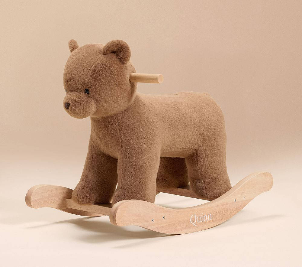Teddy Bear Plush Nursery Rocker | Pottery Barn Kids