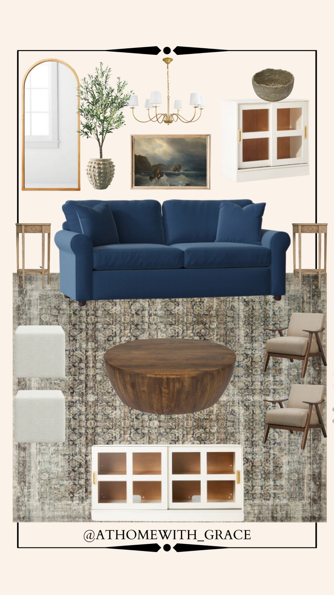 Living room. Den. Family room. Tan and blue. Loloi rug. Amber Lewis x loloi. Amber interiors. Wayfair. Target  

#LTKhome #LTKfamily #LTKFind