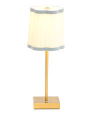 15x5.5 Fluted Shade With Trim Rechargeable Led Tabletop Lamp | Marshalls