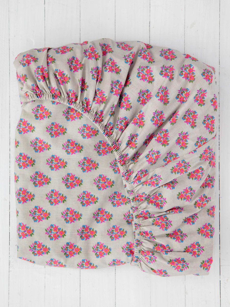 Mix & Match Soft Cotton Fitted Sheet - Cream Maia | Natural Life