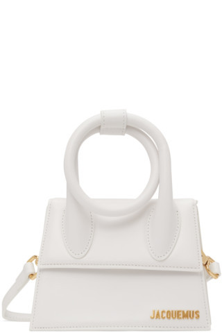 Jacquemus - White 'Le Chiquito Noeud' Shoulder Bag | SSENSE