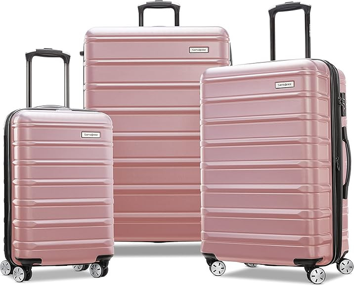 Samsonite Omni 2 Hardside Expandable Luggage with Spinner Wheels, Carry-On 20-Inch, Rose Gold | Amazon (US)