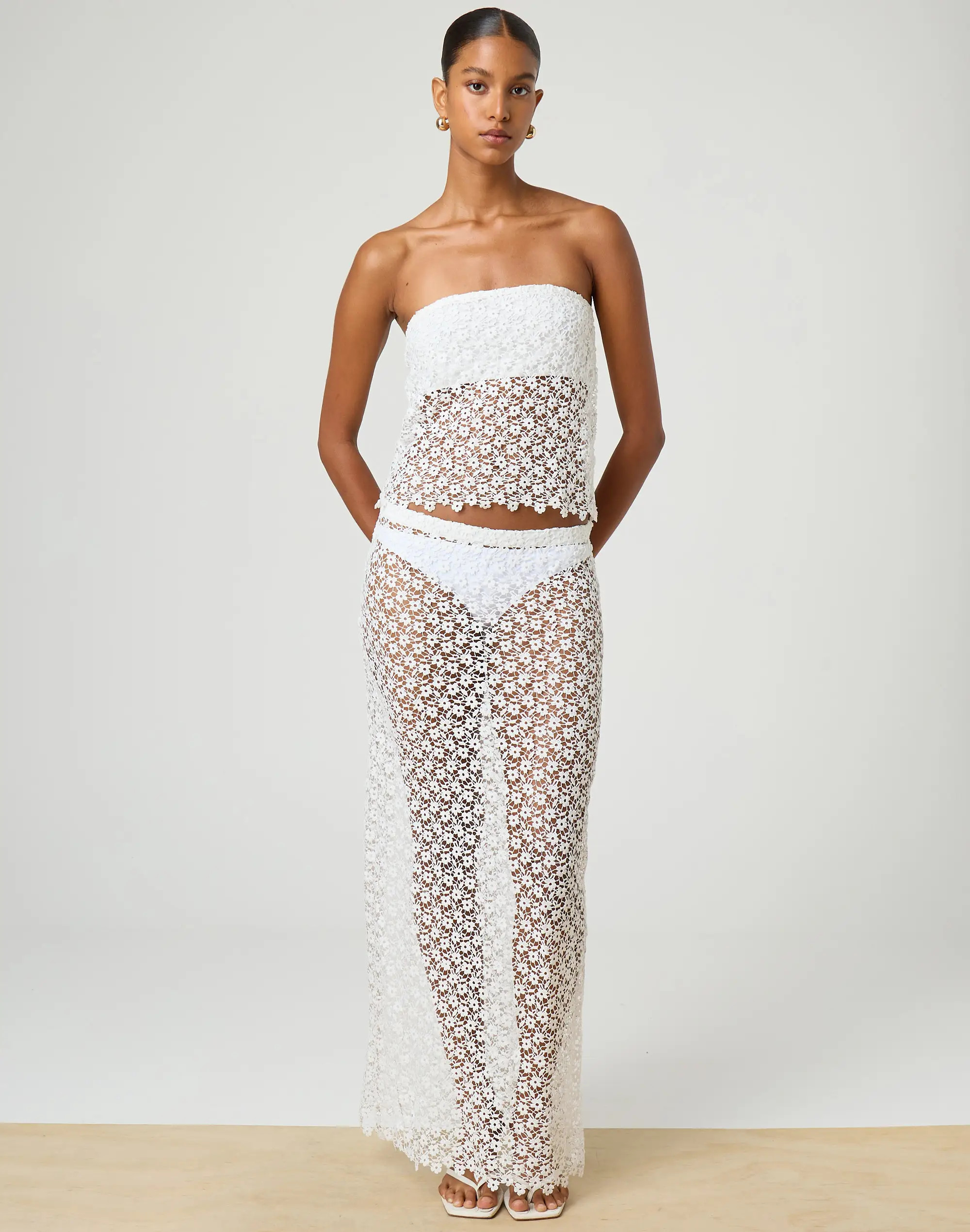 Floral Crochet Maxi Skirt | Glassons (Australia)