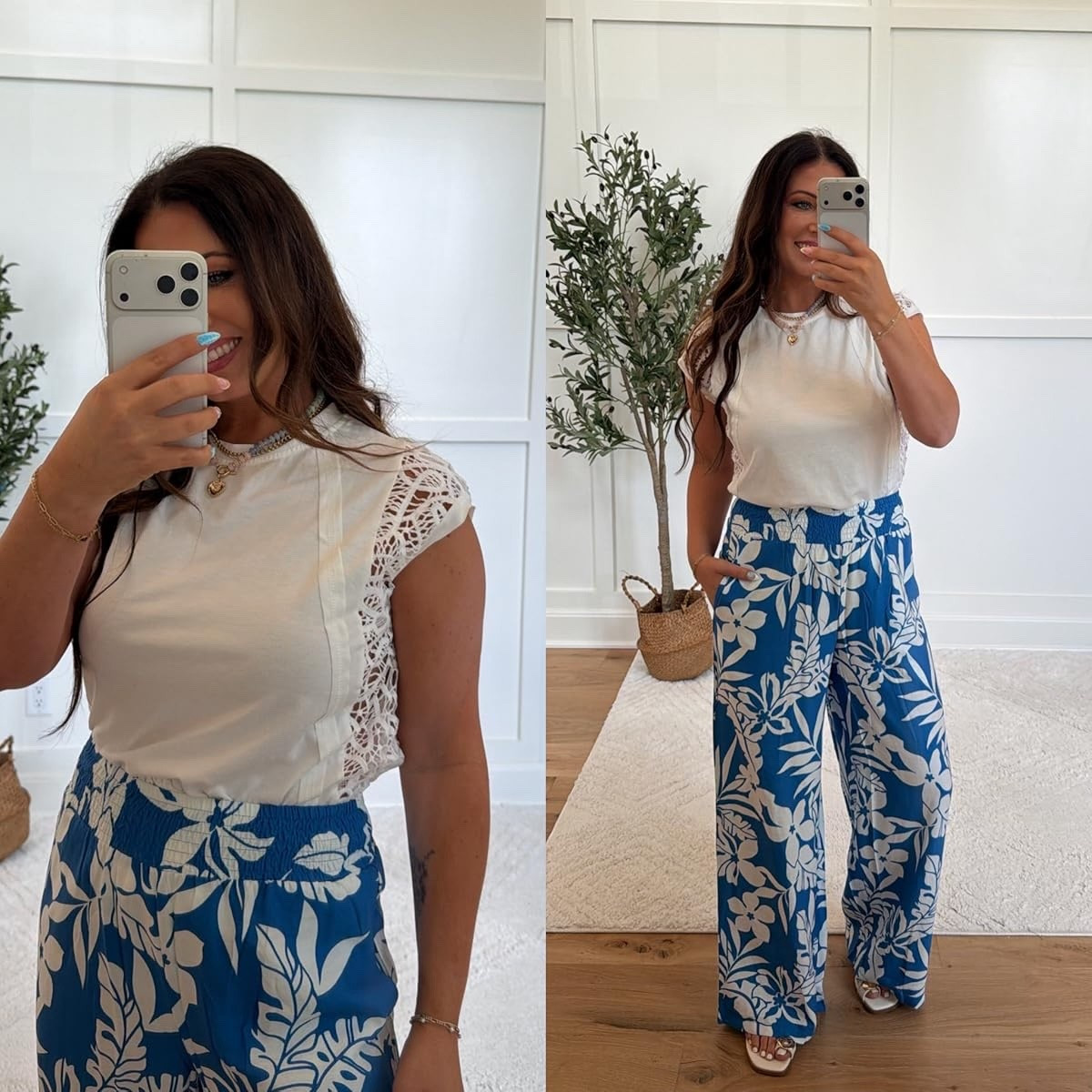 This outfit feels like vacation in the best way 🌴💙 These flowy pants are comfy, lightweight, and such a statement piece!

For reference I’m 5’4, 140 lbs, and in a small!

#LTKStyle #VacationStyle #SummerOutfit #ResortWear #BeachVacation #WideLegPants #AmazonFashion

#LTKdayinmylife #LTKmomlife #LTKootd