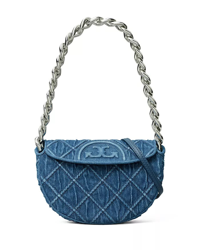 Mini Fleming Soft Denim Crescent Bag | Bloomingdale's (US)