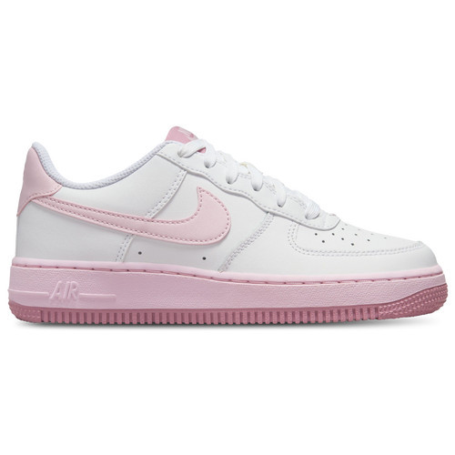 Boys Nike Nike Air Force 1 Low - Boys' Grade School Basketball Shoe White/Pink Foam/Elemental Pink Size 06.5 | Kids Foot Locker (US)