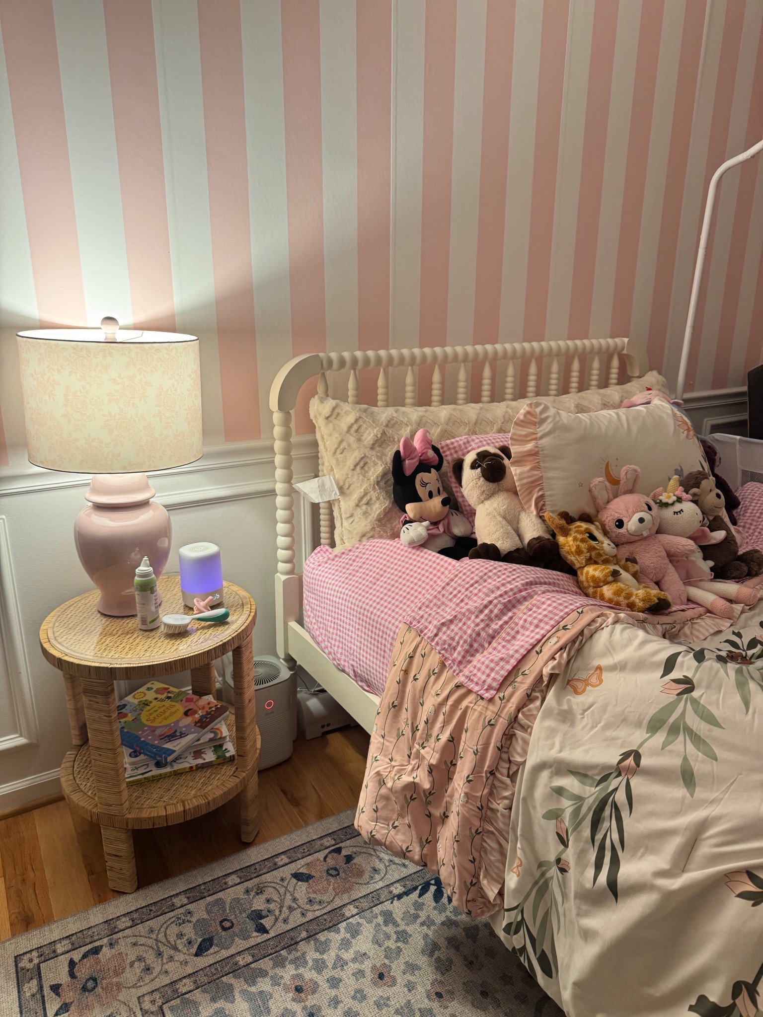Toddler girls bedroom spindle bed rattan chinoiserie 

#LTKKids #LTKFamily #LTKBaby