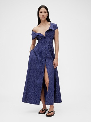 GapStudio Poplin Maxi Shirtdress | Gap (US)