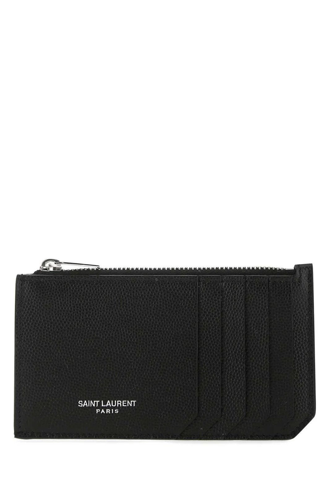 Saint Laurent Paris Fragment Zipped Card Case | Cettire Global