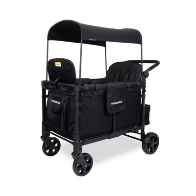 WONDERFOLD W4 Elite Wagon Black with Red Stitching & Snack Tray - Black | Target
