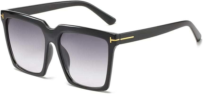 Ultralight Square Oversized Sunglasses Classic Fashion Style 100% UV Protection for Women Men | Amazon (US)