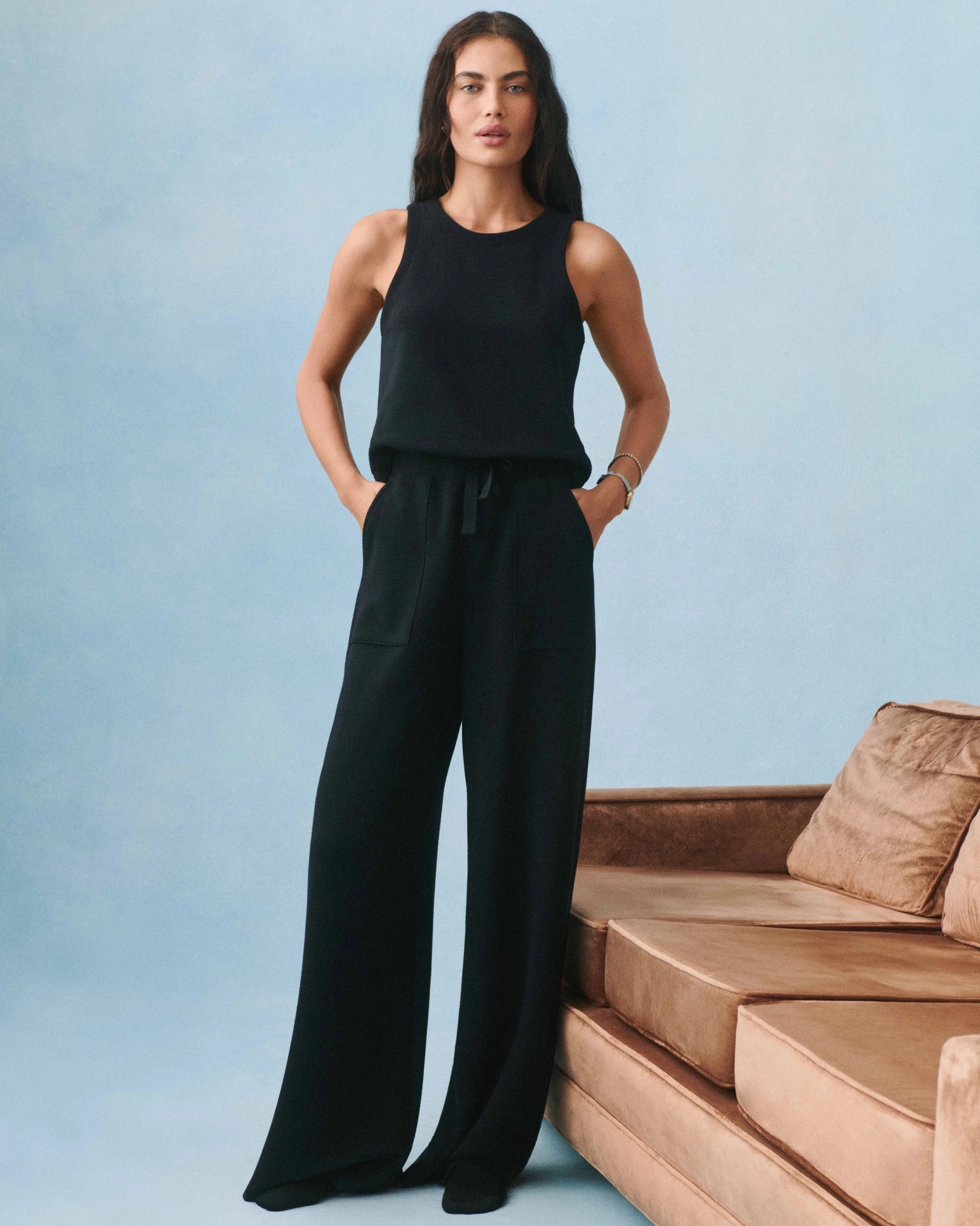 SPANX AirEssentials® French RibSleeveless Jumpsuit | Spanx
