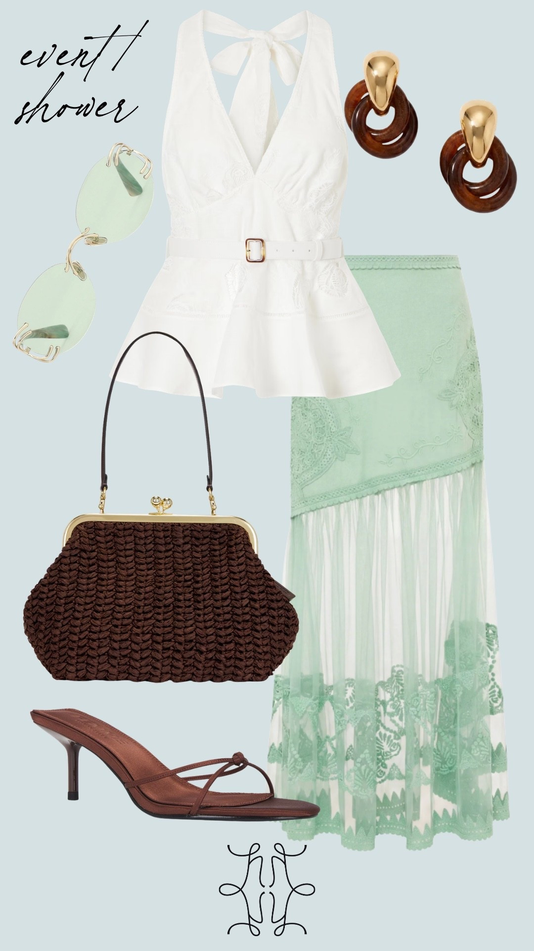 Summer event or shower look 💙 Similar skirts for less linked!

baby shower outfit, bridal shower outfit, wedding shower outfit, dressy summer outfit, white halter top, dressy summer skirt, summer skirt, elevated summer outfit

#LTKootd #LTKgrwm #LTKSeasonal
