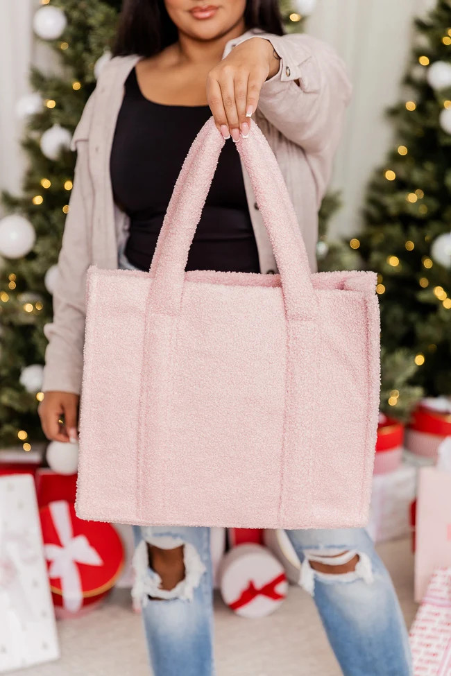 Make My Own Choices Pink Teddy Tote | Pink Lily