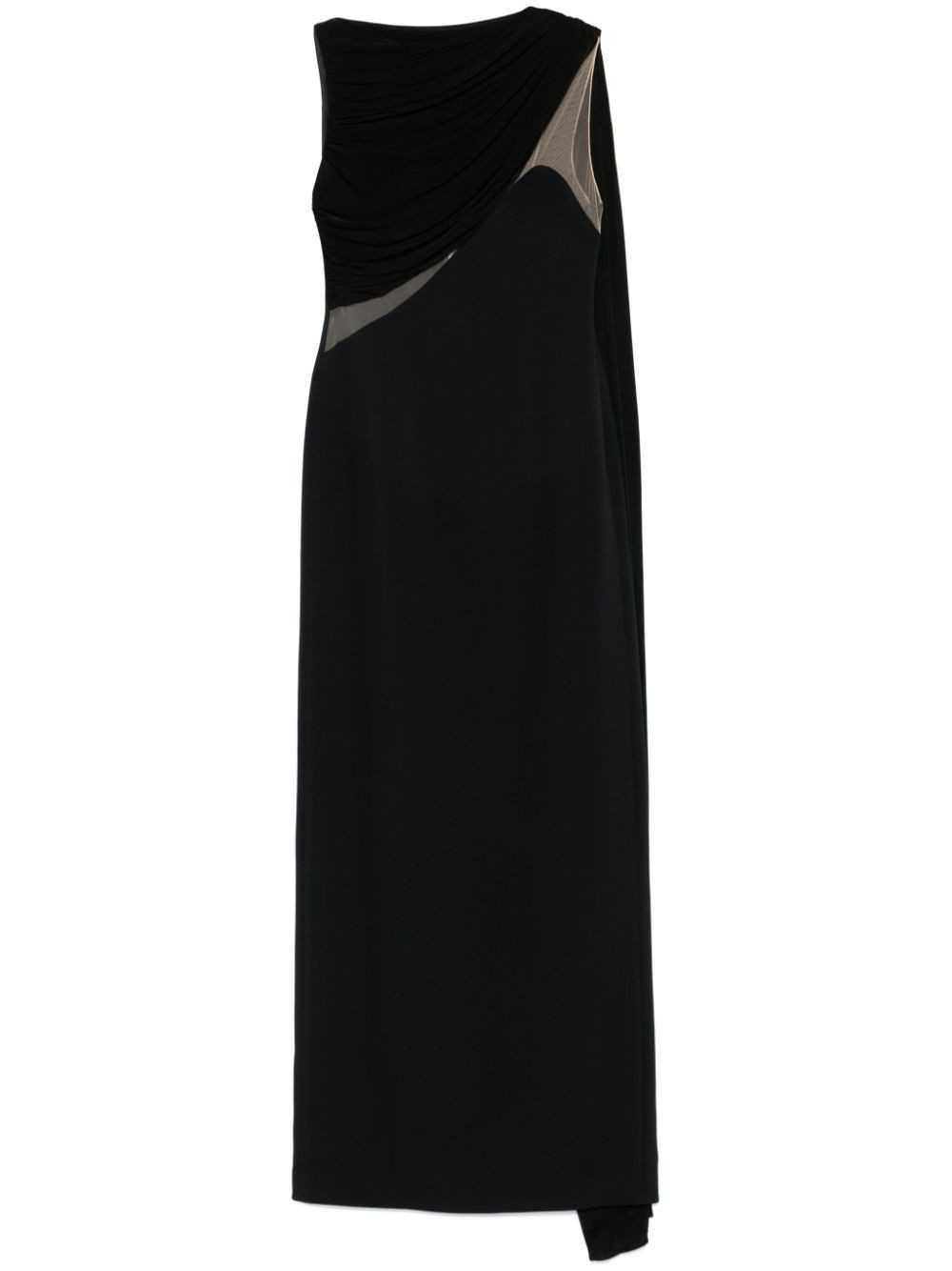 David Koma draped gown - Black | Farfetch Global