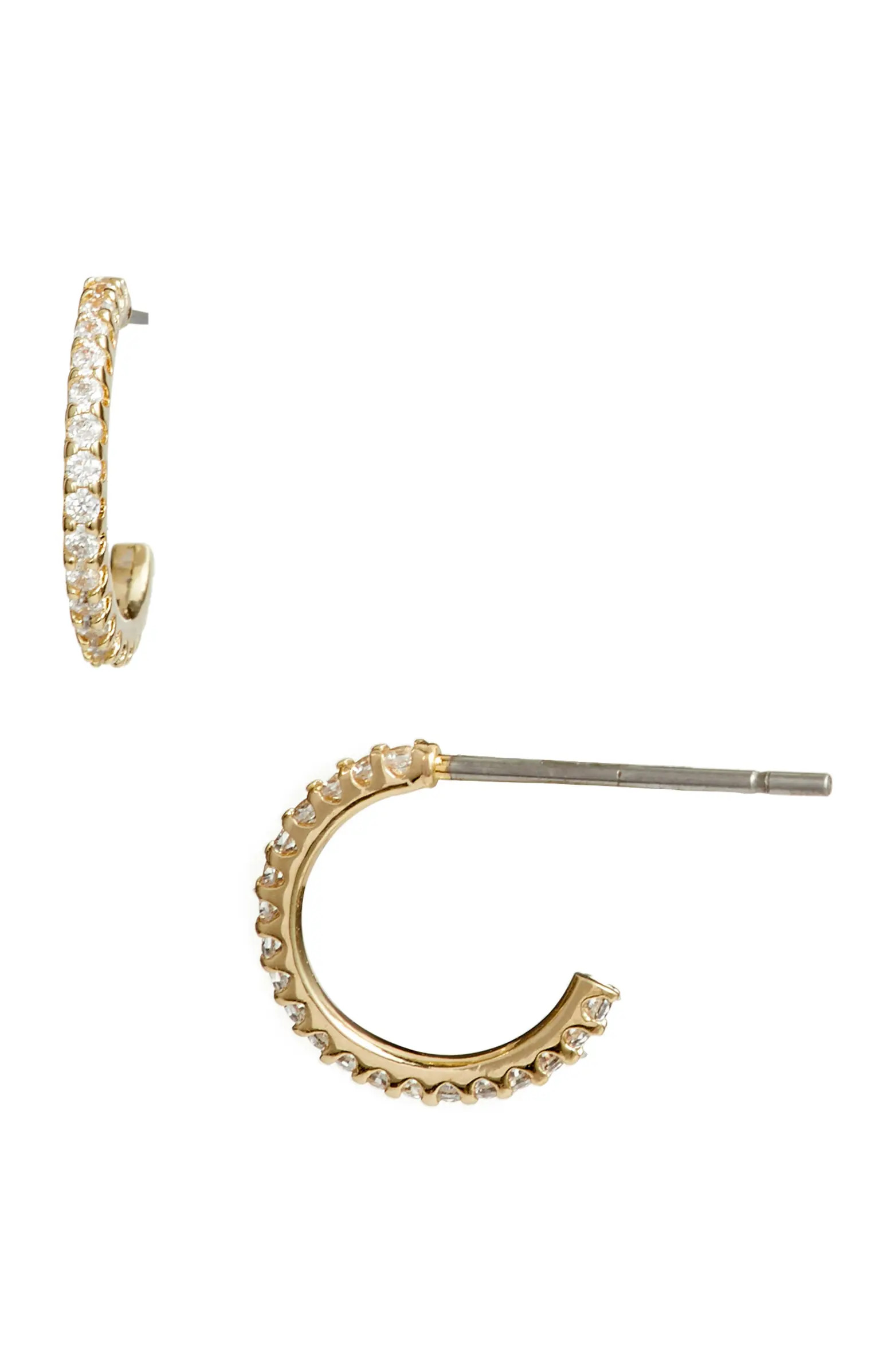 Nordstrom Pavé Huggie Hoop Earrings | Nordstrom | Nordstrom