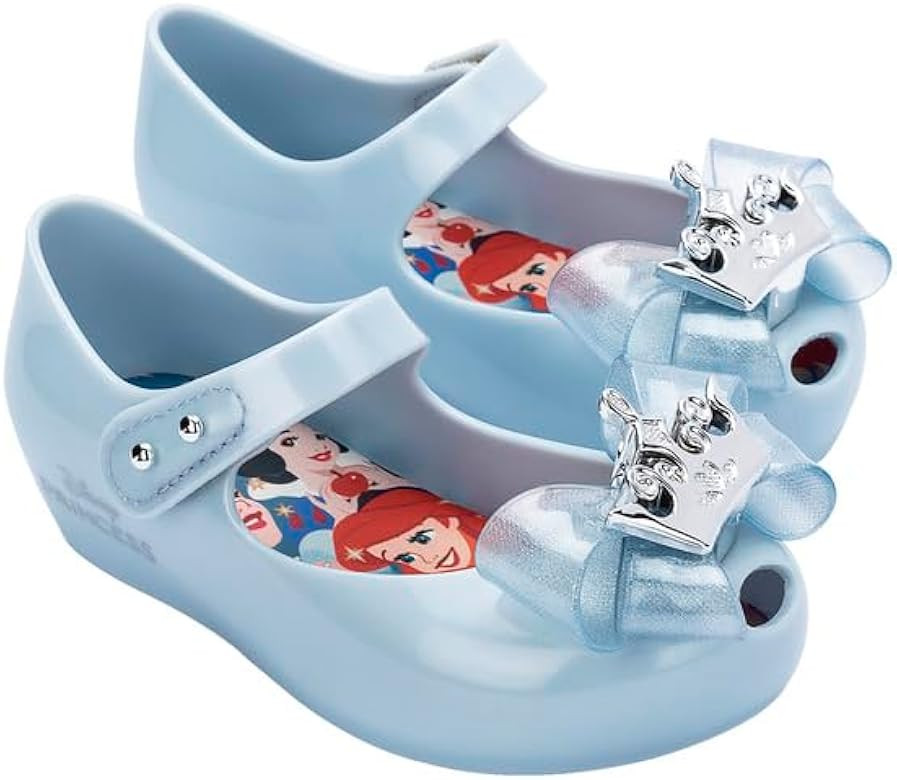 mini melissa Girl's Ultragirl Ii + Disney Princess Ballet Flat | Amazon (US)