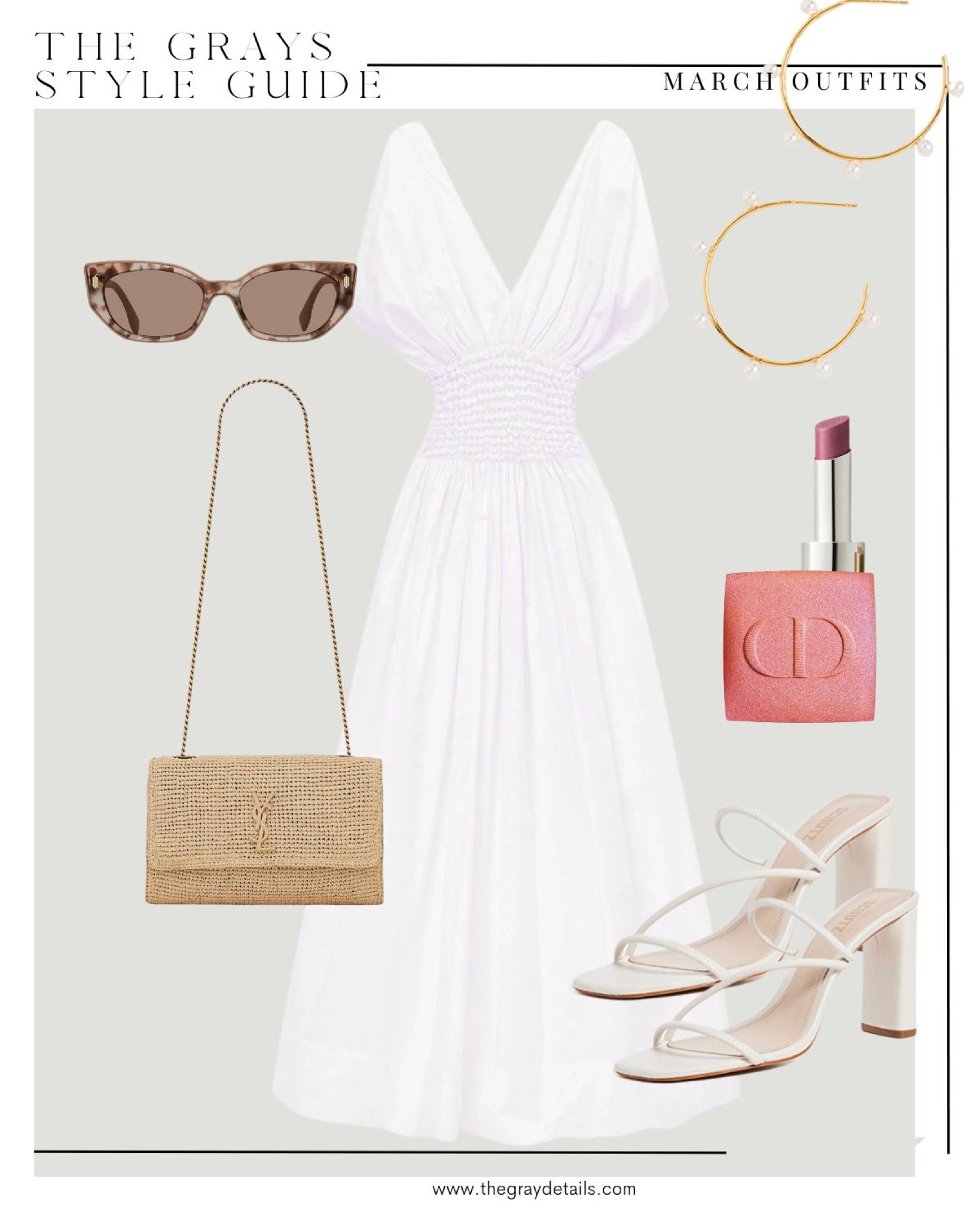 White dress for spring 

#LTKunder100 #LTKFind #LTKshoecrush