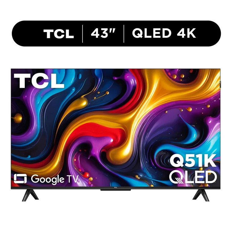 TCL 43" Q Series QLED 4K UHD HDR Smart Google TV (NEW 2025) - Dolby Vision, Dolby Atmos, Motion R... | Walmart (US)