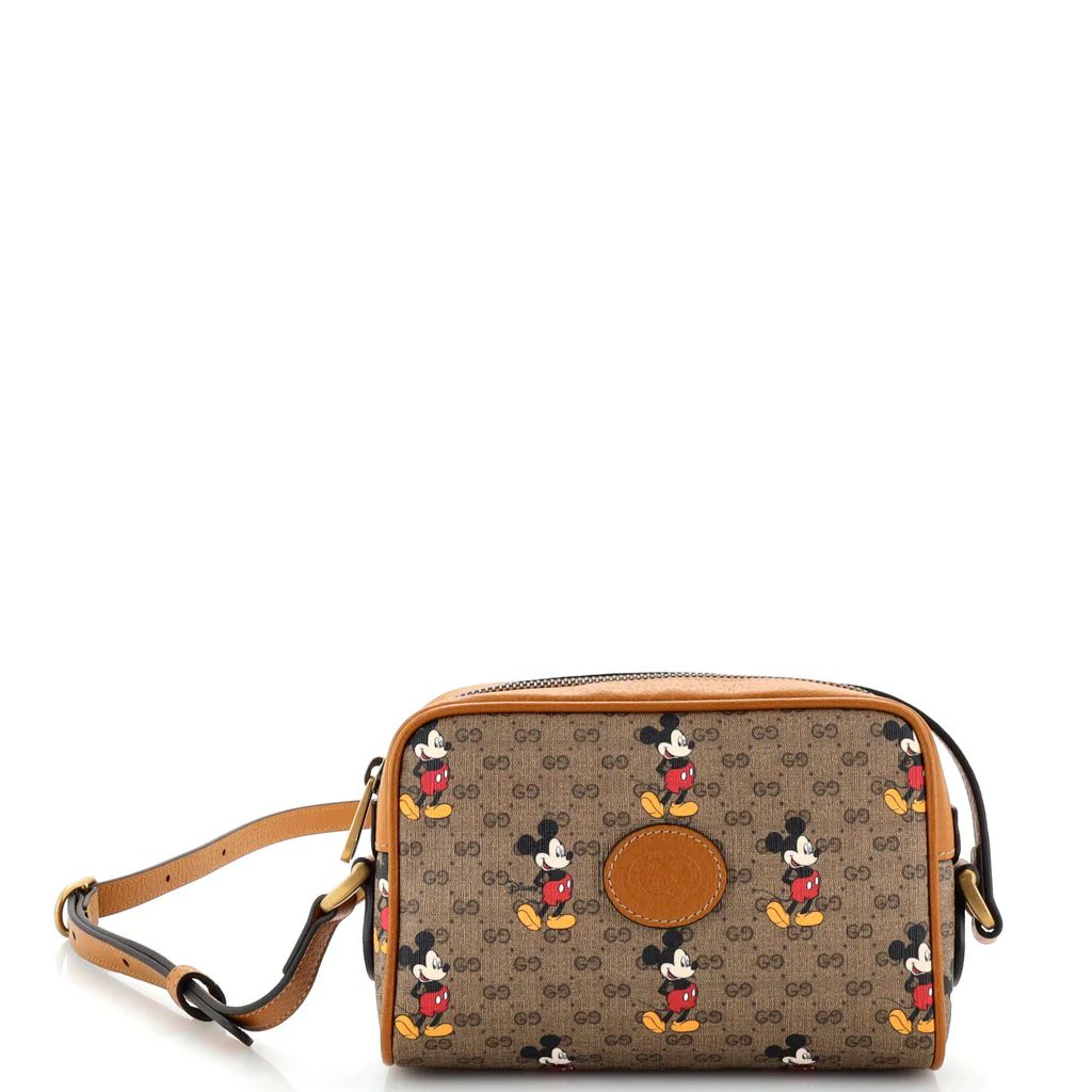 Disney Mickey Mouse Shoulder Bag (Outlet) Printed Mini GG Coated Canvas Mini | Rebag