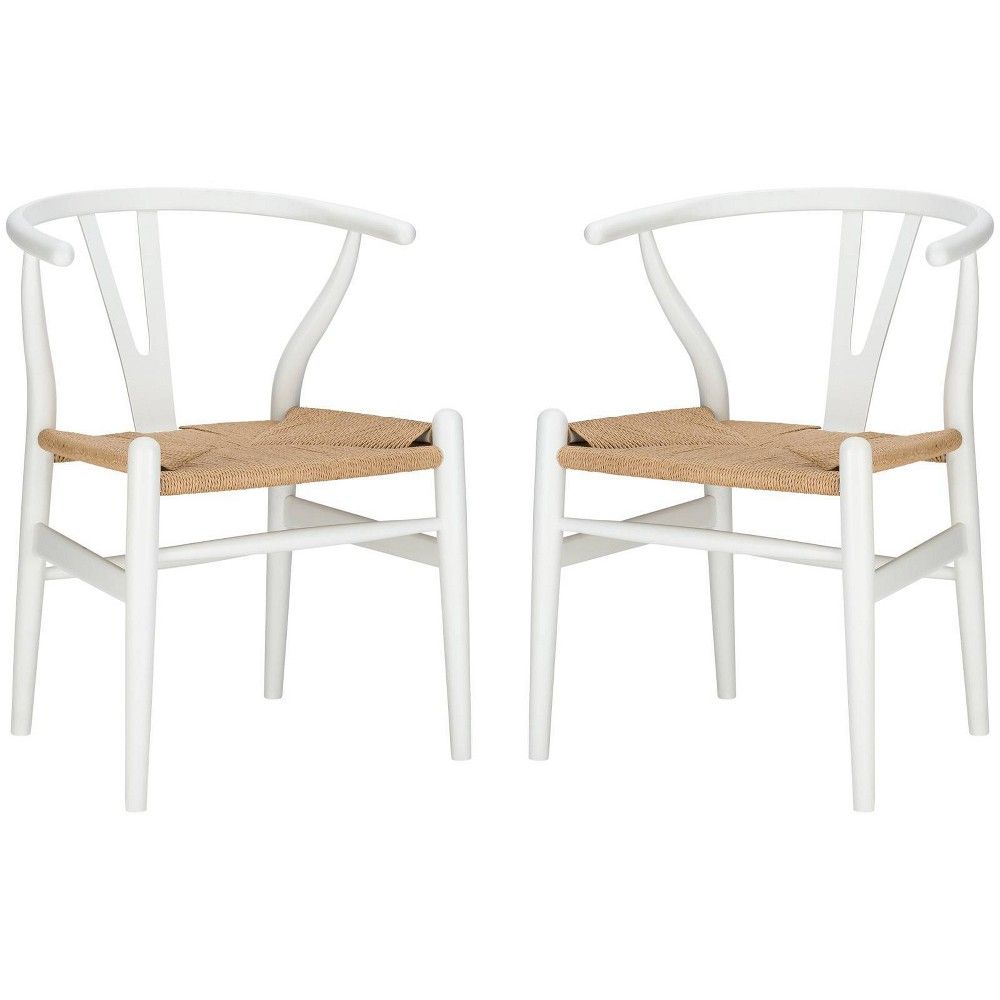 Set of 2 Alexa Weave Chair White - Poly & Bark | Target