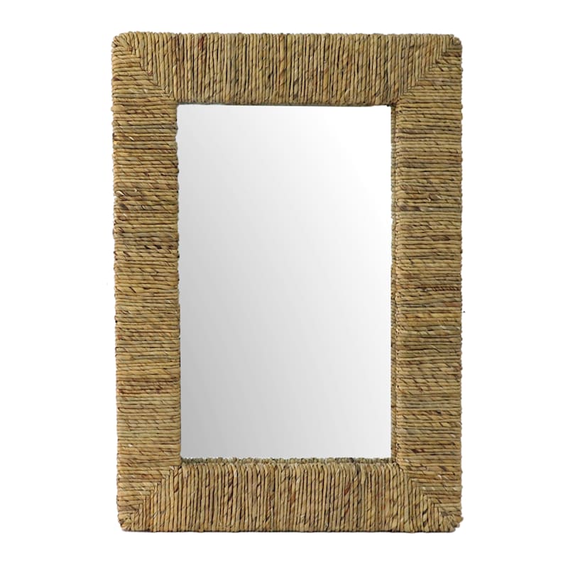 Ty Pennington Straw Framed Wall Mirror, 24x32 | At Home