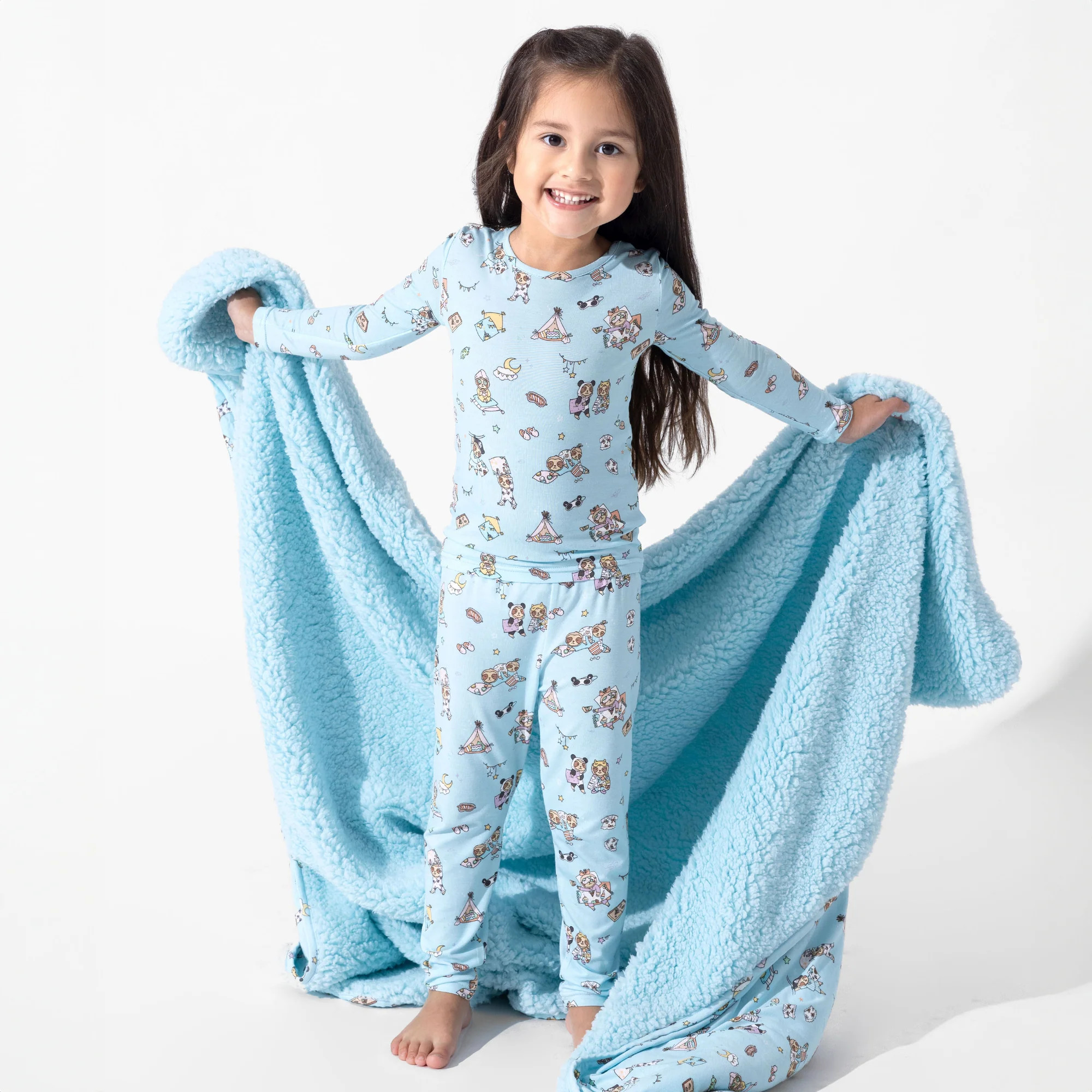 Sloth Pajama Party Bamboo Kids Pajamas | Bellabu Bear