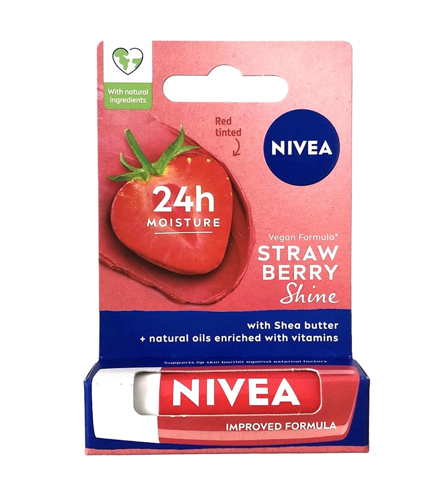 Nivea Lip Care Fruity Shine Strawberry, 4.8g | Amazon (US)