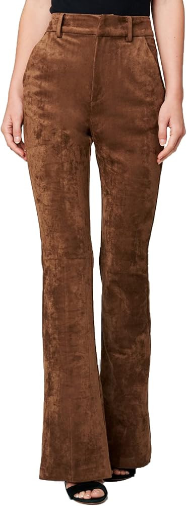 [BLANKNYC] Womens Luxury Clothing Vegan Leather Wide Wale Corduroy Flare Pant | Amazon (US)