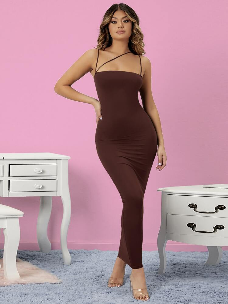 SHEIN SXY Double Strappy Cami Dress | SHEIN