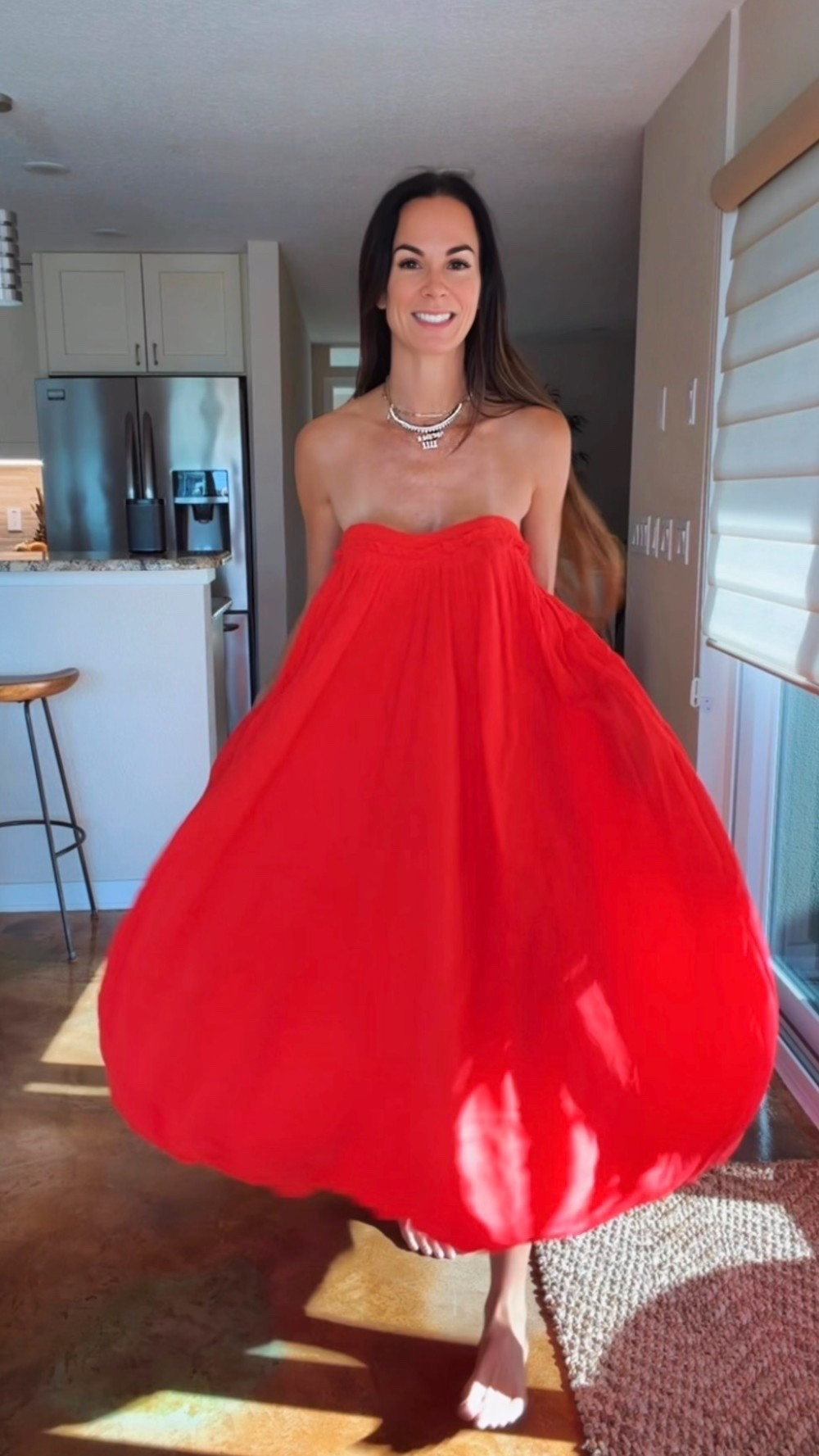 If twirling were a personality trait… ❤️💃

I don’t think I’ve ever put on a dress that made me smile this much. The color. The movement. The oversized bubble silhouette. It’s playful, dramatic, and somehow still effortless.

And here’s the part that completely shocked me…

It’s from Free People. 🤯

The fabric floats with every step, it’s ridiculously comfortable, it has pockets (because every perfect dress should), and it’s one of those pieces that instantly makes you feel like the best-dressed person in the room.

Whether you’re headed to a summer party, vacation dinner, date night, or just looking for an excuse to twirl… this is that dress.

Fair warning… compliments are guaranteed. ❤️✨

❤️ #NicoleColeeStyle #FreePeople #SummerStyle #RedDress #StyleOver40

#LTKootd #LTKgrwm #LTKdayinmylife