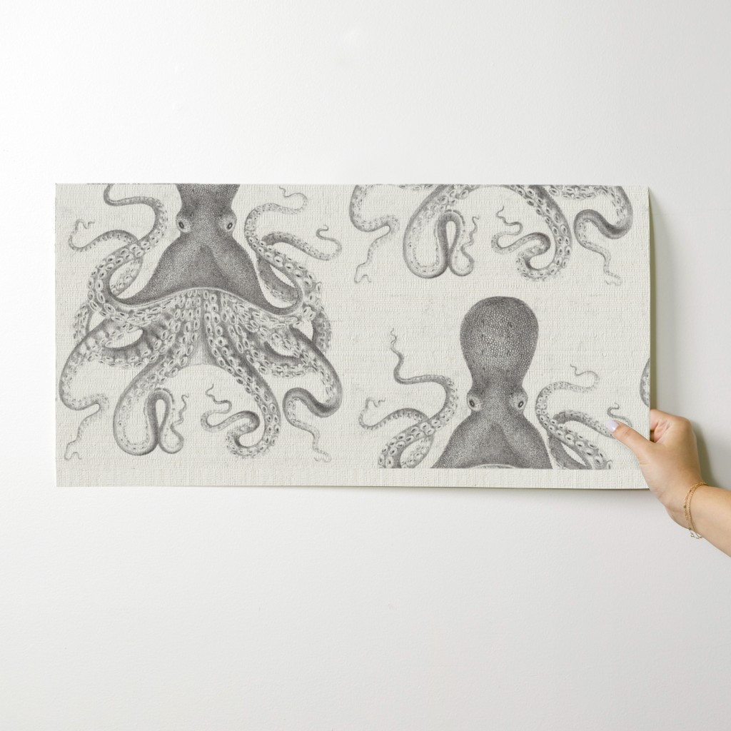 Wallpaper in Octopus Vintage Scientific Illustration-Ernst Haeckel Style | Spoonflower
