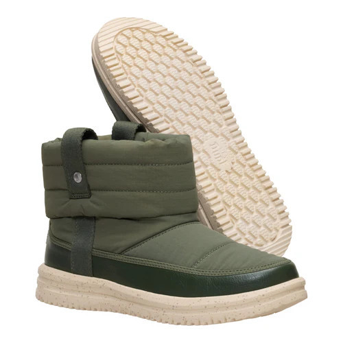 Camden Cuff Nylon Quilt - Dark Olive | HEYDUDE