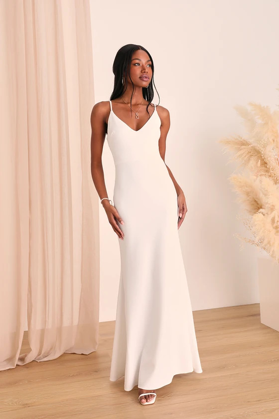 Infinite Glory White Maxi Dress | Lulus (US)