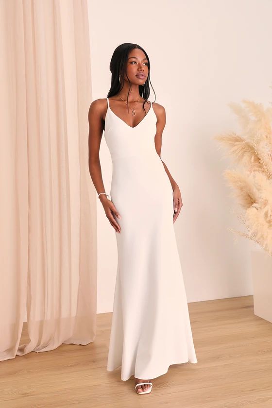 Infinite Glory White Maxi Dress | Lulus