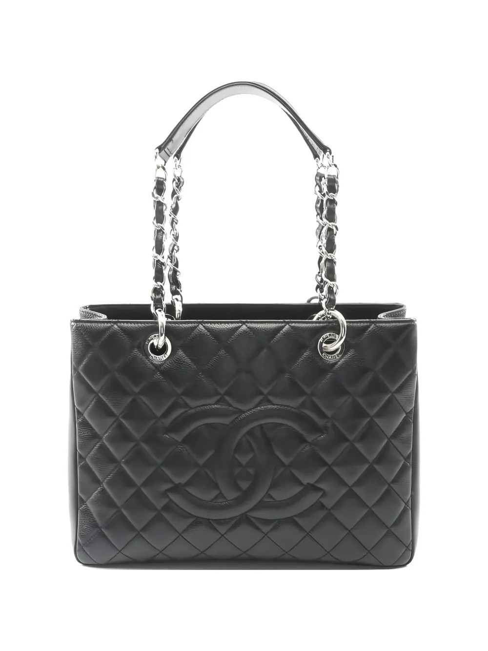CHANEL Pre-Owned 2014-2015s Matelasse leather tote bag - Black | Farfetch Global