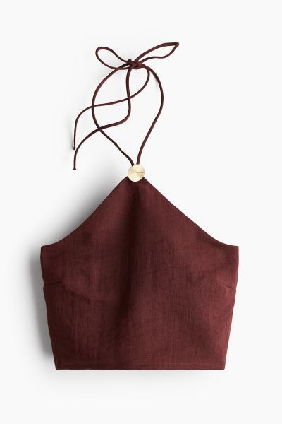Halterneck cropped top | H&M (UK, MY, IN, SG, PH, TW, HK)