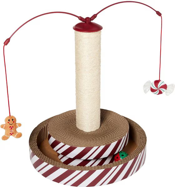 Frisco Holiday Gingerbread Interactive Cat Scratcher Cat Toy with Catnip | Chewy.com