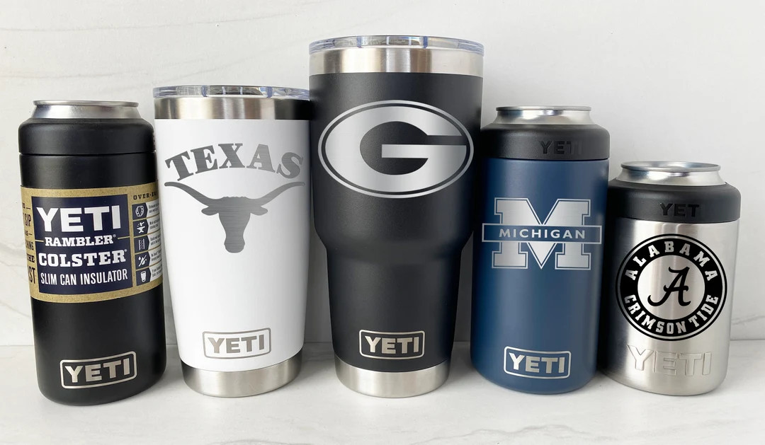 YETI Stainless Steel Tumbler Laser Engraved 20 or 30 oz, and Tall, Slim or Can Colster - Select Y... | Etsy (US)