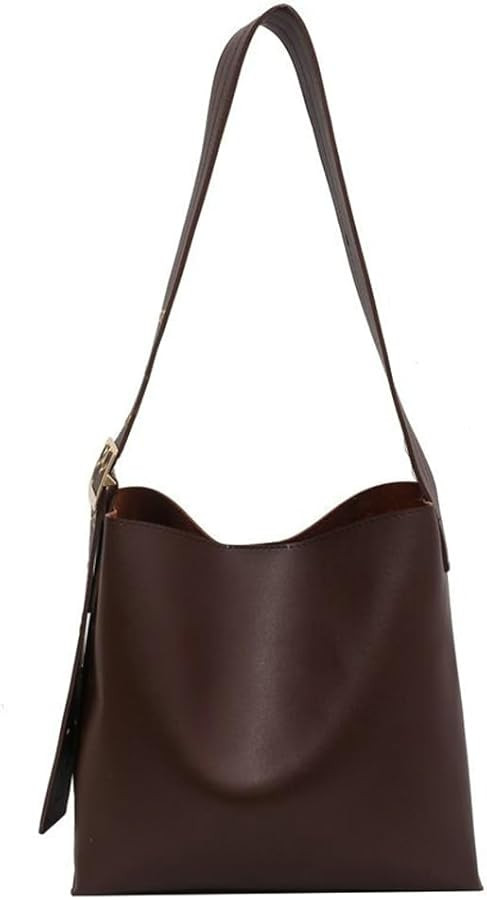 Vegan Leather Hobo Bag for Women Vintage Shoulder Bag Slouchy Bucket Handbag Crossbody Bag with C... | Amazon (US)