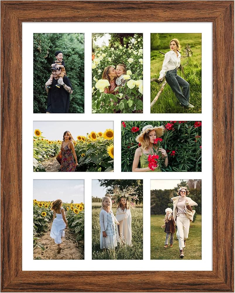 Gaevuian 13x17 Picture Frame Display 8 opening 4X6 Picture Frame Collage,Multi Photo Frame with M... | Amazon (US)