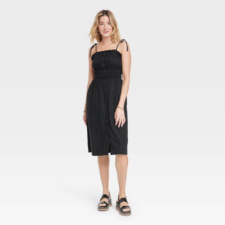 Women's Sleeveless Linen Dress - Universal Thread™ | Target