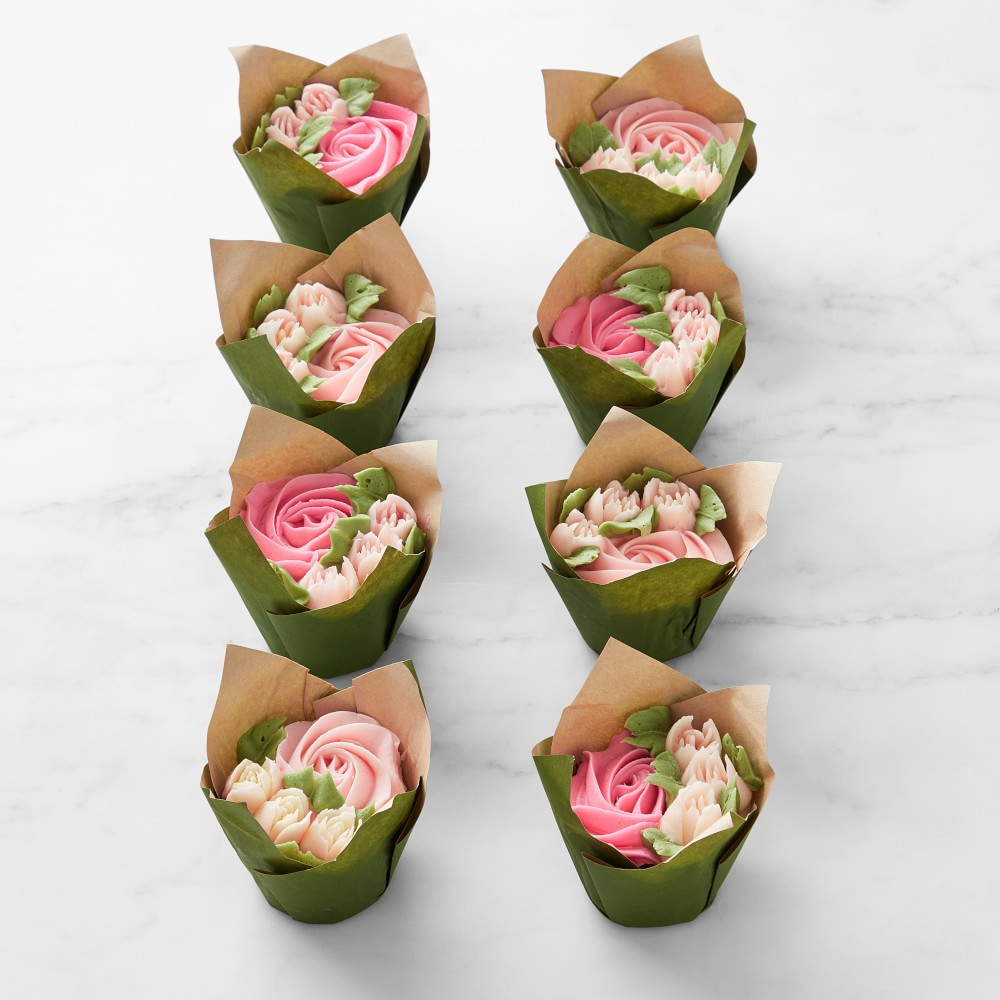 Mother's Day Bouquet Cupcakes, Set of 8 | Williams-Sonoma