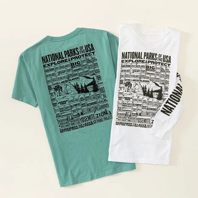 National Parks of The USA Checklist Tee | UncommonGoods